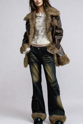 Agueda Cepli Kürk Kot